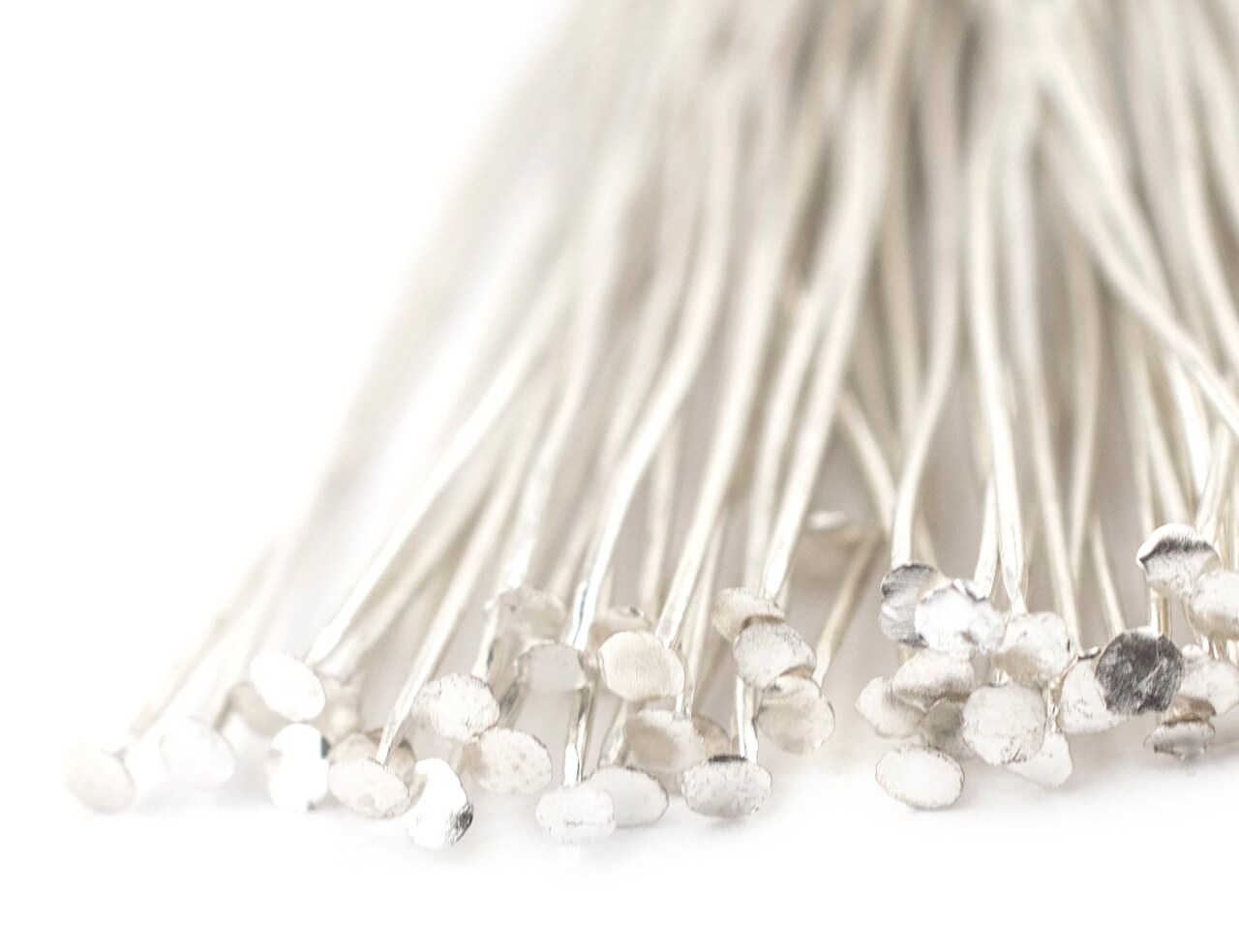 The Bead Chest Silver 21 Gauge 3 Inch Head Pins (Approx 100 pieces)